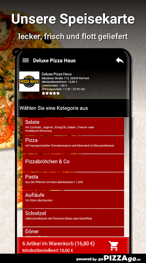 Deluxe Pizza Haus Herford Screenshot 3