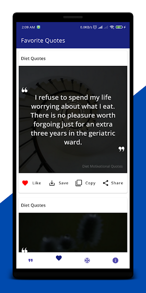 Motivation Diet Quotes Daily Screenshot 1