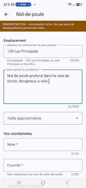 DEMO - Portail Citoyen Screenshot 3