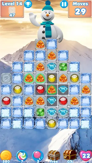 Snowman Swap - match 3 games New Christmas Games screenshot 2