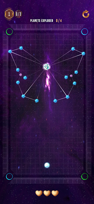 Cosmic Pool: Three-Body Impact Screenshot 1