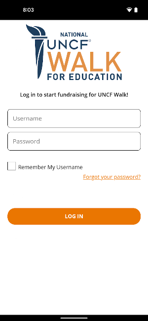 UNCF Walk Screenshot 0