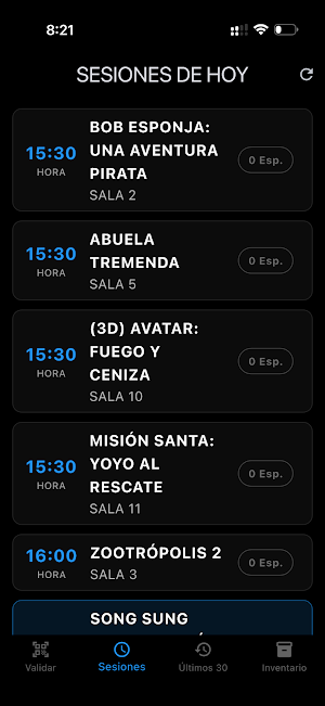 Validador ReservaEntradas.com Screenshot 2