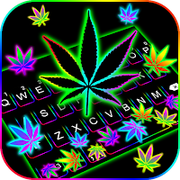 Rasta Weed Gravity Keyboard Background