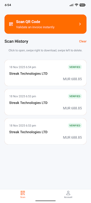 ebsmauritius.com E-Invoice Screenshot 1