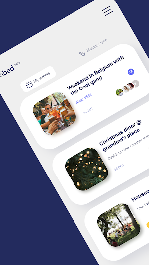 Vibed - Organise together Screenshot 0