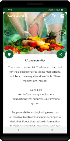 Rheumatoid Arthritis Diet Screenshot 2