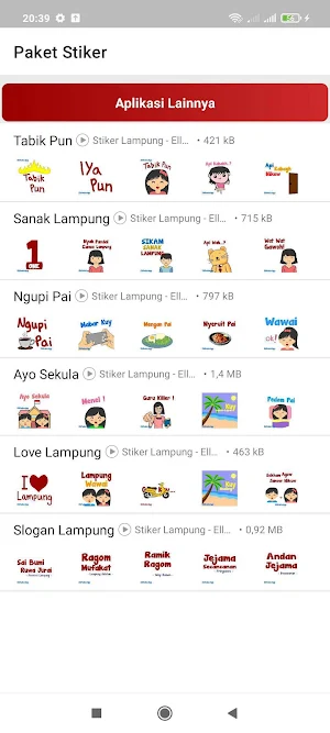 Stiker Lampung Lucu Screenshot 0