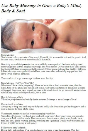 Baby Massage Tutorial Screenshot 2