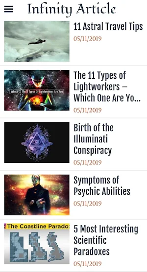 Infinty Article Screenshot 2