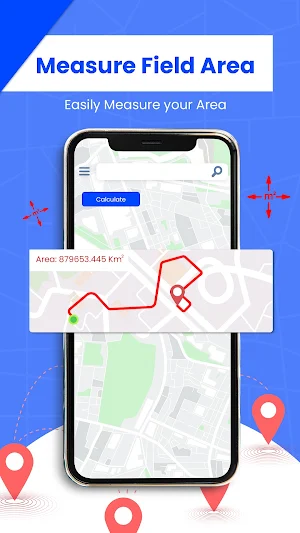 GPS Fields Area Measurement. Screenshot 1