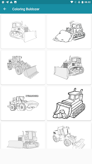 Bulldozer Coloring Book Screenshot 3