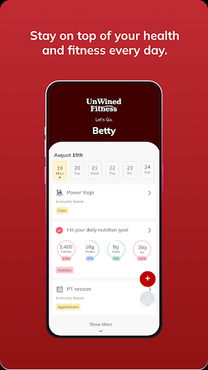 UnWined Fitness Screenshot 3
