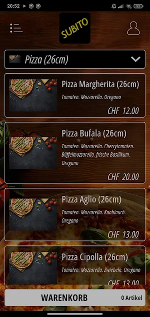 Subito Pizza Kurier Screenshot 0