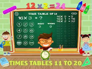 Math Times Tables Kids Games Screenshot 3