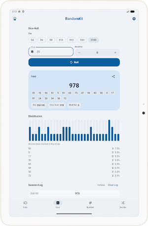 RandomKit: Dice & Coin Flip Screenshot 2
