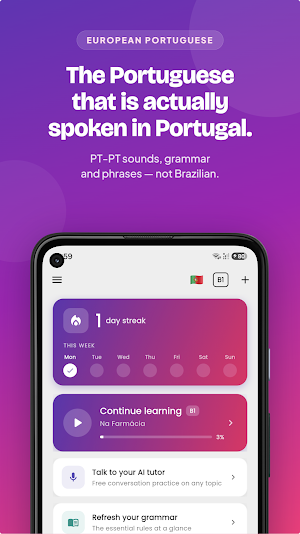 Learn European Portuguese Screenshot 0