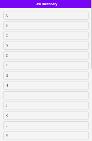 Law Dictionary Screenshot 0