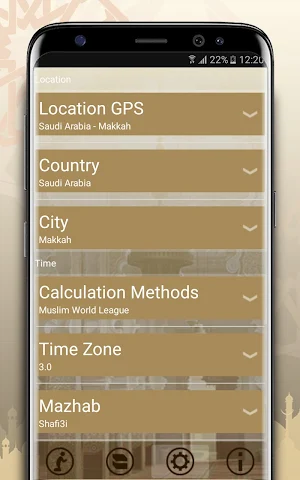Al-Moazin: Qibla Finder & Salat timings with Azan Screenshot 2