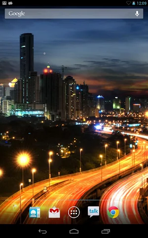 City at Night Live Wallpaper Screenshot 1