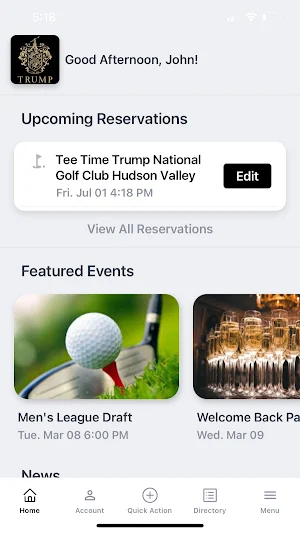 Trump Golf Hudson Valley Screenshot 1