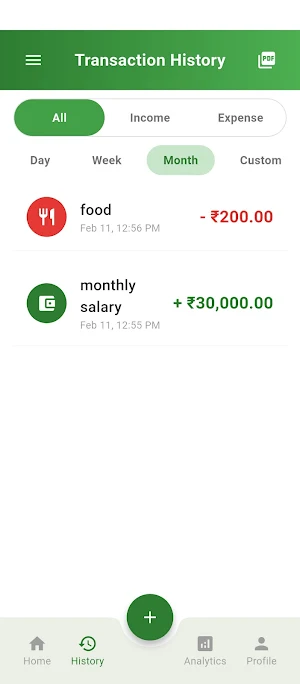 Day to Day Money Log Screenshot 2