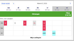 MedSpace Roosterapplicatie Screenshot 0