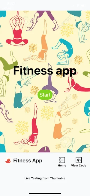 Fitness App Screenshot 0