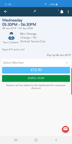 Matthews Tennis Coaching Screenshot 1