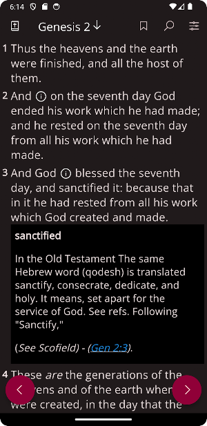 Scofield Reference Bible Notes Screenshot 2