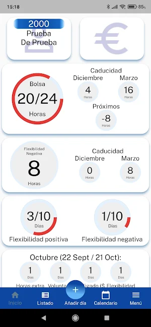 Bolsa de horas Screenshot 0