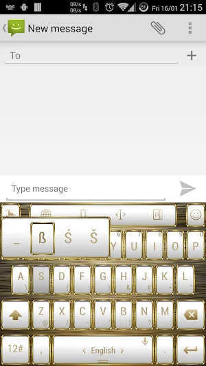 Theme for TPKeyboard FW Gold Screenshot 3