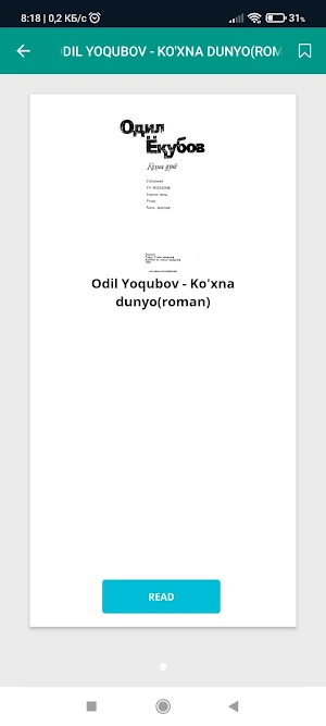 O'zbek adabiyoti 2 Screenshot 1