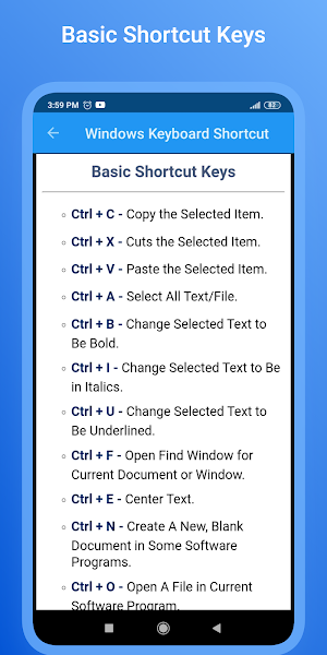 Computer Windows Shortcut Keys Screenshot 1