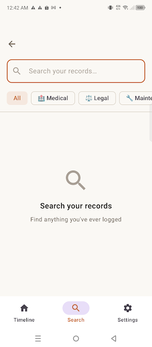 LifeLog Screenshot 3