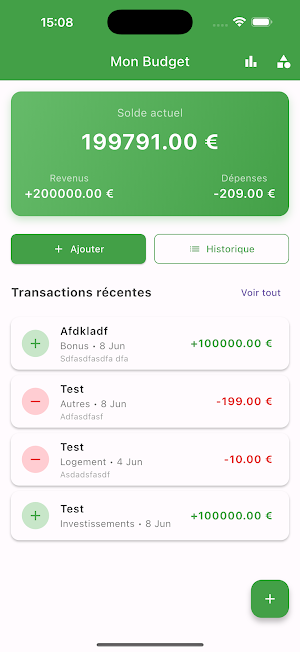 Mon Budget Pro screenshot 1