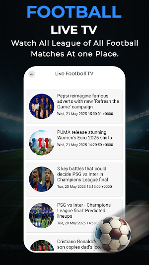 Live Football TV HD STREAMING Screenshot 3