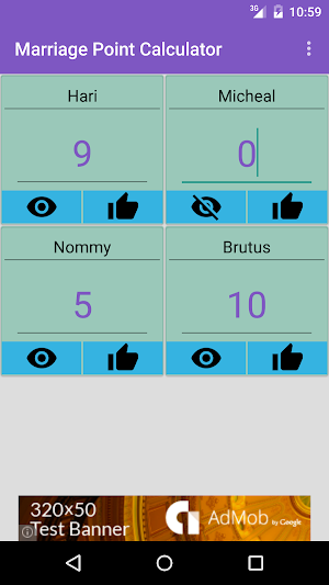 Marriage Point Calculator Screenshot 1
