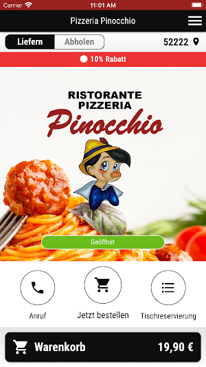 Pizzeria Pinocchio Screenshot 0