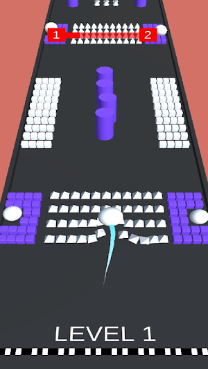 ball rolling rush: color bump Screenshot 3