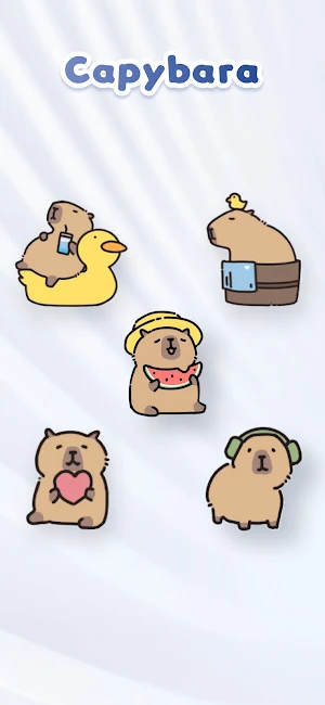 Summer Capybara Watch Faces Screenshot 1
