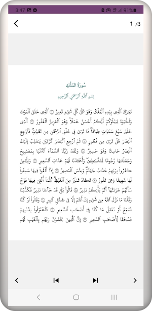 سورة الملك Screenshot 0