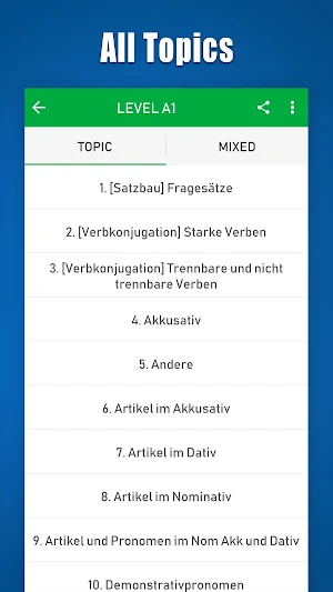 Learn German A1-A2-B1-B2 Free With Explanation Screenshot 1