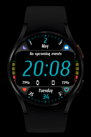 Carbon Watch Face Wear OS Screenshot 1