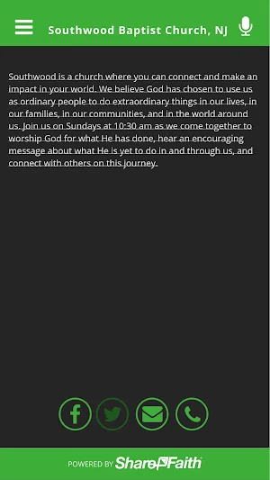 Southwood Baptist Church, NJ Screenshot 1