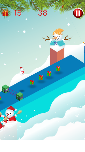 Slidy Santa: Gift Gathering Screenshot 2