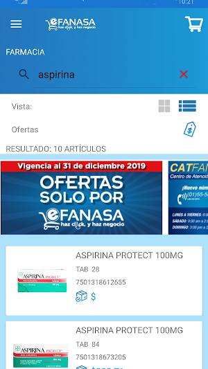 Carrito eFanasa Screenshot 3