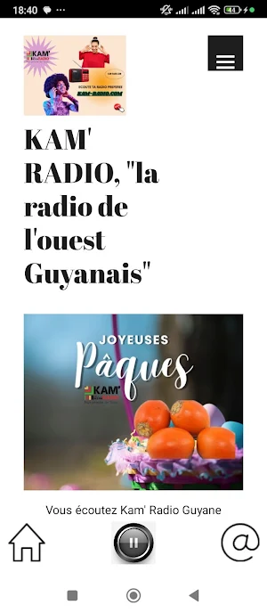 Kam Radio Guyane Screenshot 3