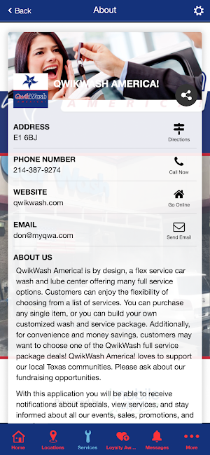 QwikWash America! Screenshot 2