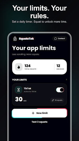 SquatsTok: Squats Block Timer Screenshot 3